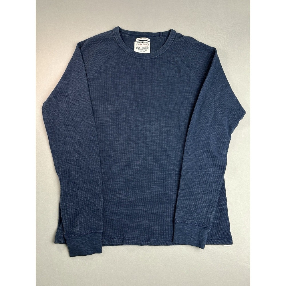 Lucky Brand Women's M Lived In Thermal Long Sleeve Shirt READ